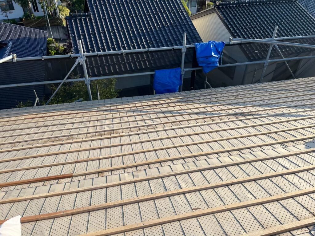 屋根拭き直し工事