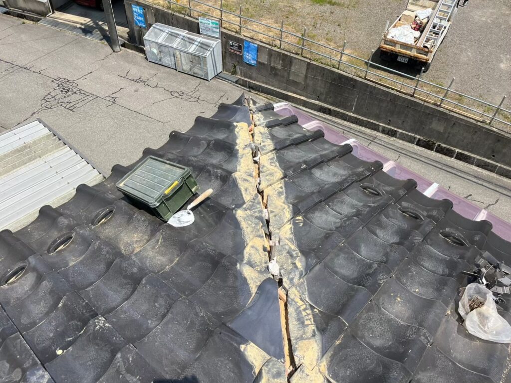 屋根拭き直し工事