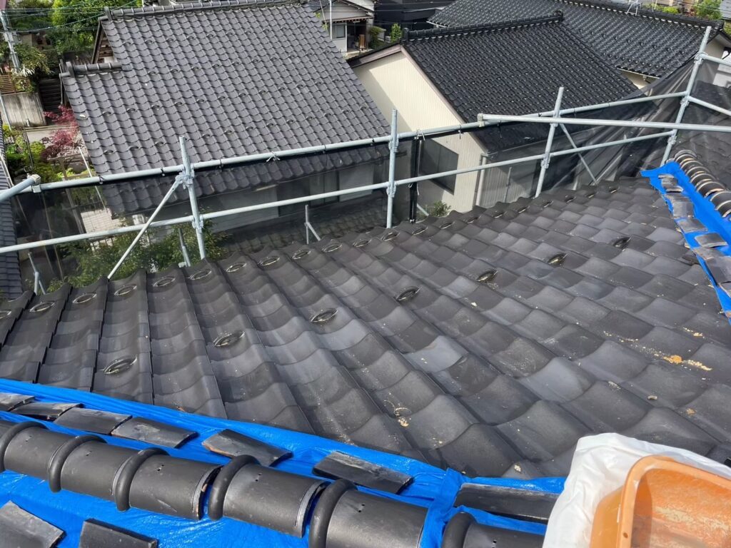 屋根拭き直し工事