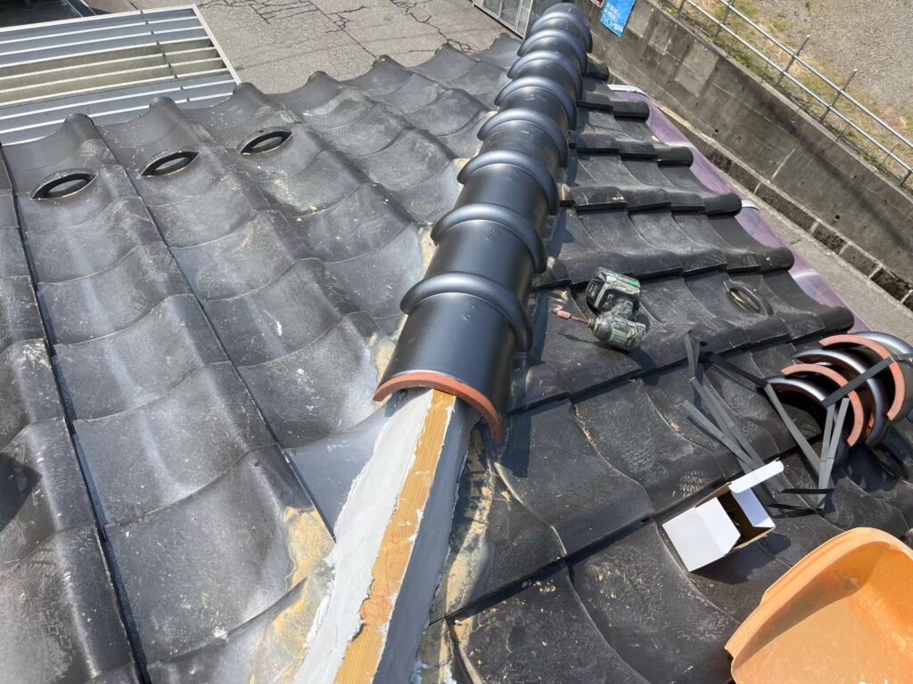 屋根拭き直し工事